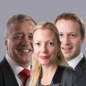 Peter Hall, Penny Cygan-Jones and Thomas Lindley