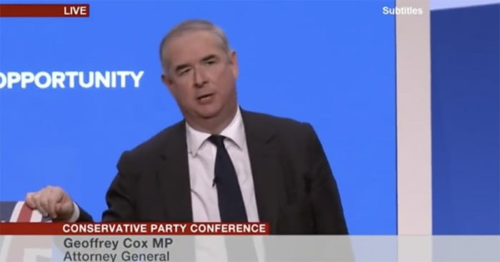 Geoffrey Cox QC barrister