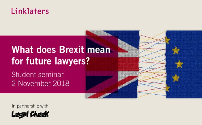 What does Brexit mean for future lawyers? With Linklaters ...